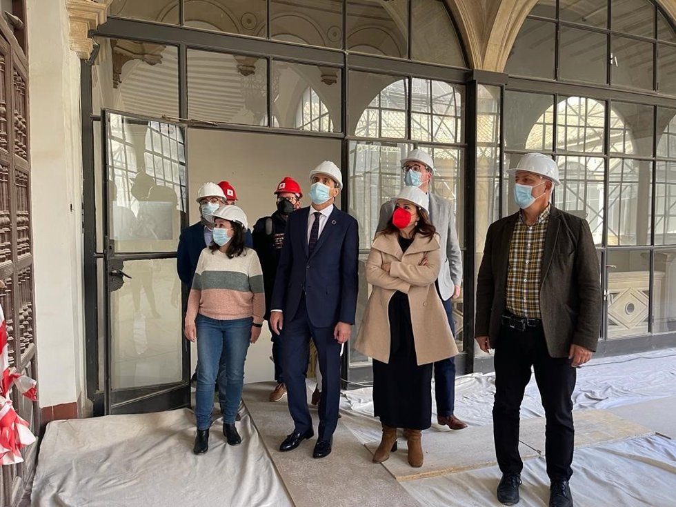 Visita a las obras del Palacio Vázquez de Molina.