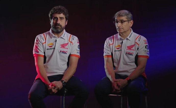 Santi Hernández y Ramón Aurín, jefes de mecánicos de Marc Márquez y Pol Espargaró en el Repsol Honda Team