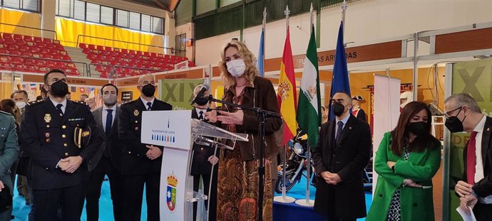 Troncoso en el acto de inauguración de la XIX Edición del Salón del Estudiante de Lucena.