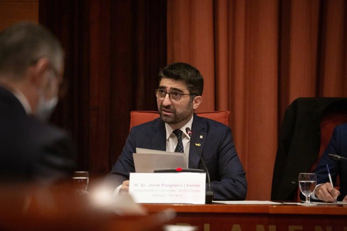 Archivo - El vicepresident de la Generalitat i conseller de polítiques Digitals i Territori, Jordi Puigneró
