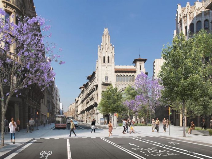 La reforma de Via Laietana de Barcelona supera el primer trámite con el apoyo de ERC