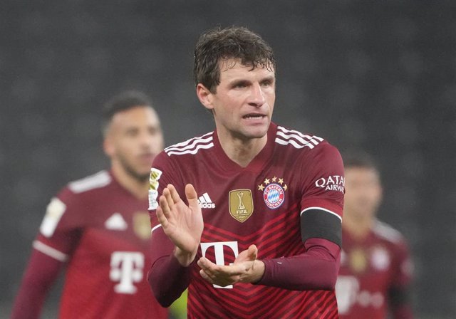 El jugador del Bayern de Múnich Thomas Müller en un partido de la Bundesliga