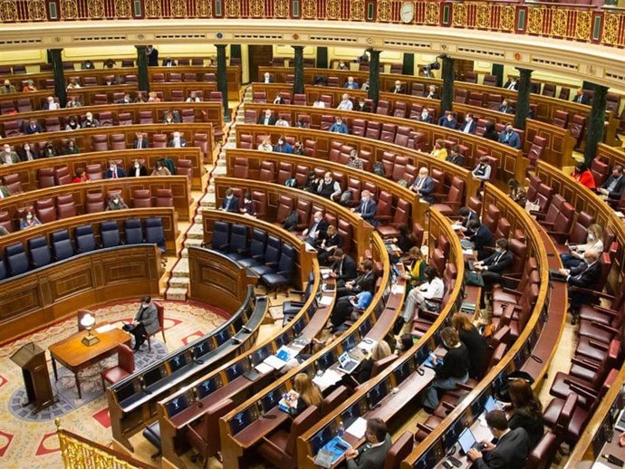 Imagen del Pleno del Congreso en su sesión plenaria este martes 15 de febrero