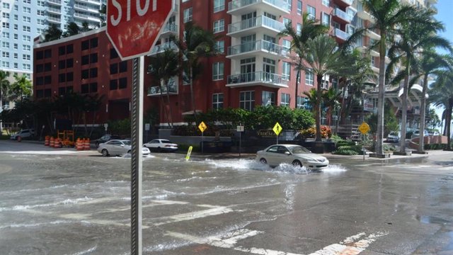 Ciudades costeras como Miami, que se muestra, ya experimentan inundaciones durante la marea alta.