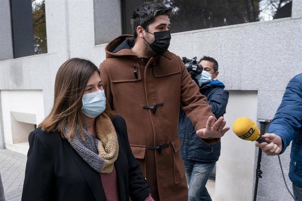 Archivo - La alcaldesa de Móstoles, Noelia Posse, a su llegada al Juzgado el pasado 18 de noviembre de 2021