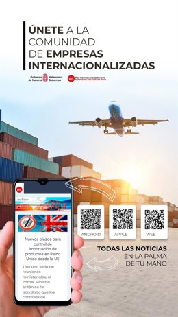 Cartel de la plataforma online Comunidad de Empresas Internacionalizadas