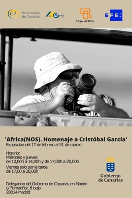 Archivo - Cartel de la exposición 'Africa(NOS). Homenaje a Cristóbal García'