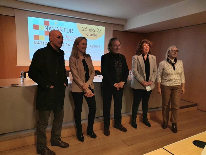 Imagen del acto de presentación de Navartur 2022
