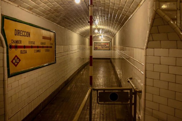 Archivo - La antigua estación de Chamberí.