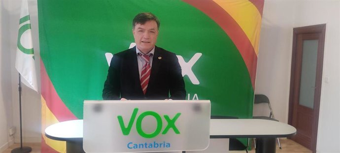 El portavoz de Vox en Santander, Guillermo Pérez-Cosío