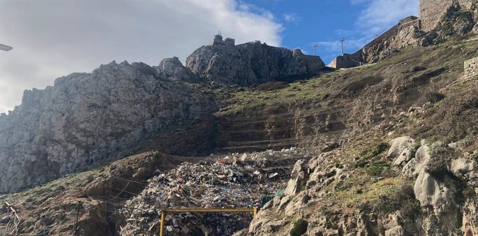 Residuos acumulados en Gibraltar.