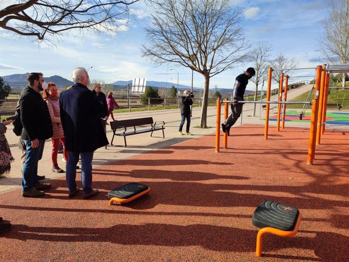 El Parque del Camino de Santiago en El Arco estrena nueva zona para entrenar calistenia