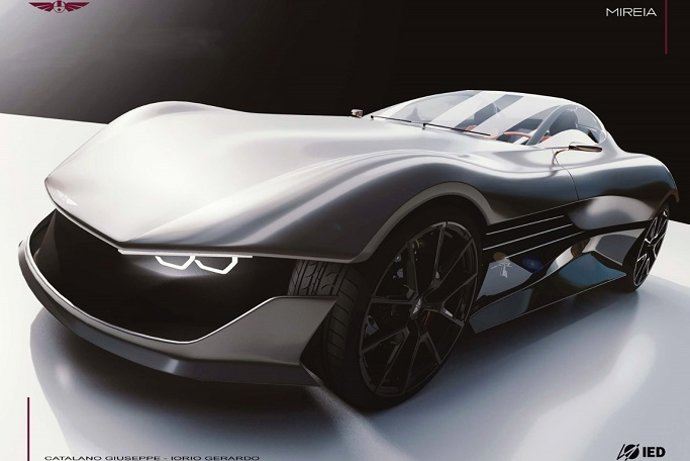 Interpretación del Hispano Suiza Alfonso XIII del futuro realizada por uno de los estudiantes del IED de Turín