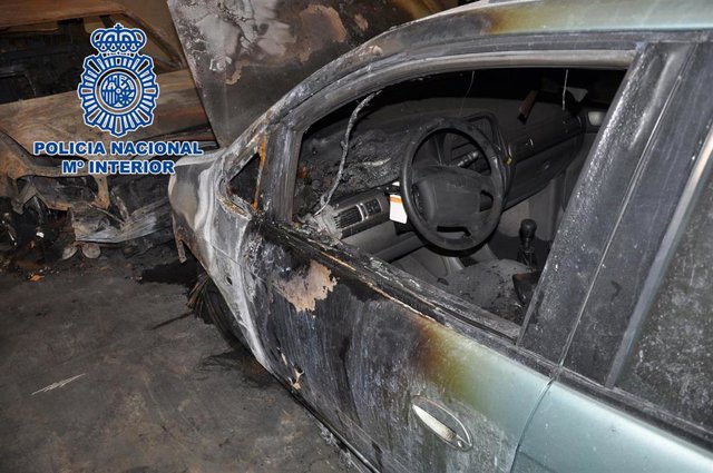 Detenido un hombre por supuestamente provocar incendios en vehículos