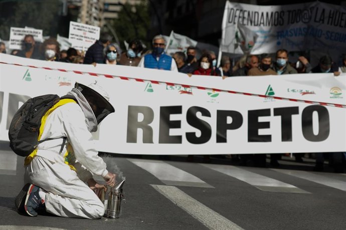 16-02-22 Manifestación De Las Organizaciones Agrarias En Murcia.