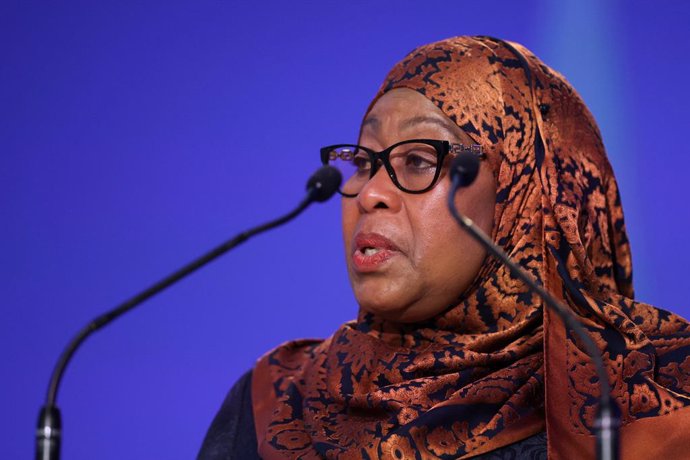Archivo - La presidenta de Tanzania, Samia Suluhu Hassan