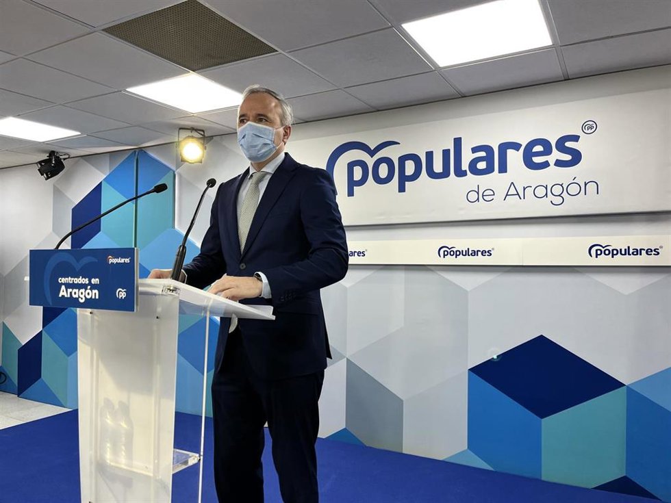 El presidente del PP Aragón, Jorge Azcón.