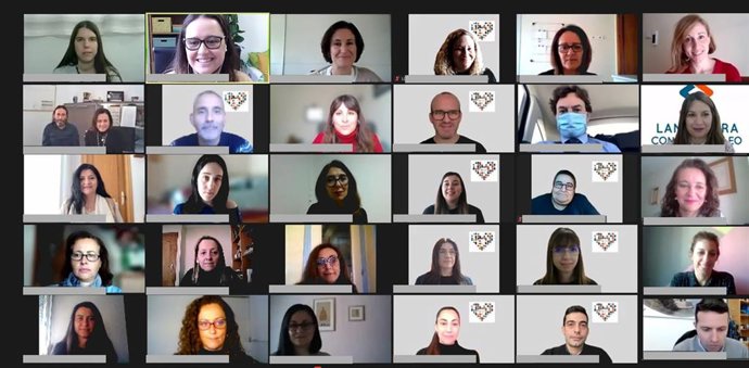 Videoconferencia con los participantes de las Lanzaderas Conecta Empleo de Andalucía de Almería, Cádiz, Huelva y Málaga.