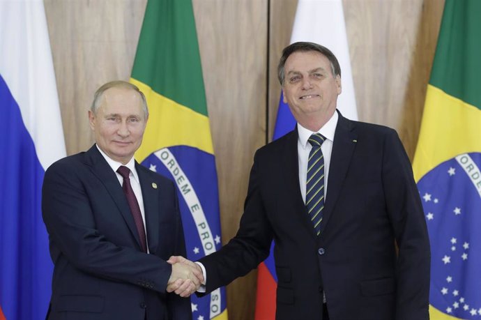 Vladimir Putin y Jair Bolsonaro