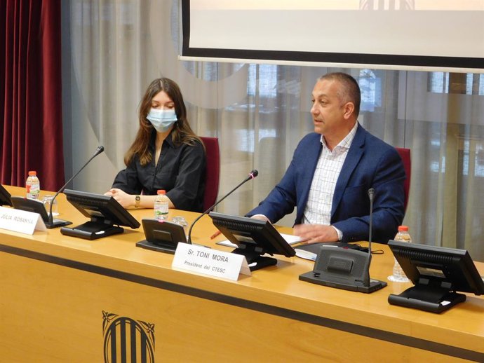 El president del Ctesc, Toni Mora, en el seminari web sobre atur juvenil