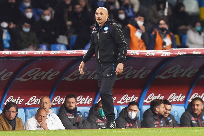 El entrenador del Nápoles, Luciano Spalletti, en el partido contra el Inter de Milán en la Serie A