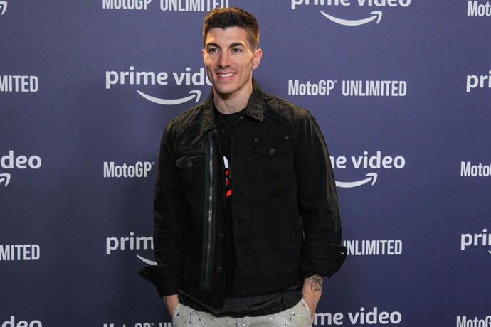 El piloto español de MotoGP Maverick Viñales, durante el photocall de la premiere de la docuserie "MotoGP Unlimited" en Madrid.