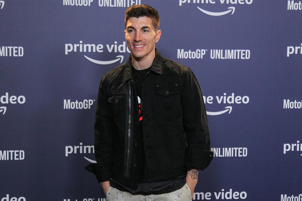 El piloto español de MotoGP Maverick Viñales, durante el photocall de la premiere de la docuserie "MotoGP Unlimited" en Madrid.