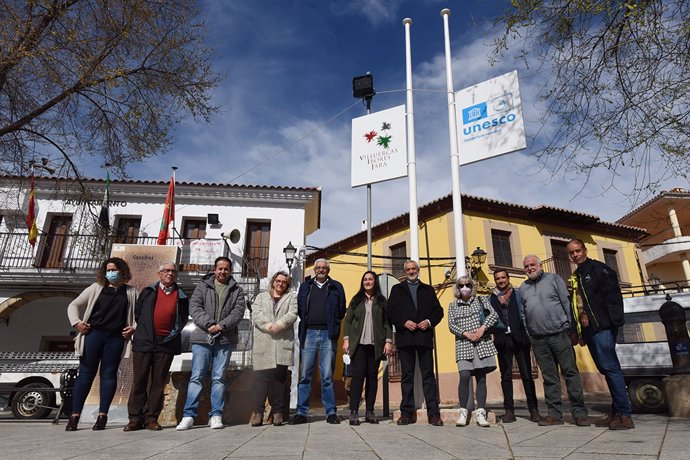 Miembros del Consejo del Geoparque Villuercas-Ibores-Jara, que se prepara para revalidar su título Mundial Unesco en 2023