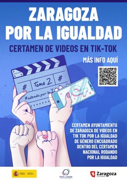 El Ayuntamiento de Zaragoza convoca un concurso en TikTok para concienciar en igualdad de género