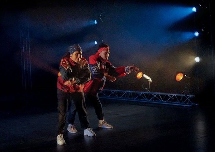 Escena del espectáculo 'Breakin barrio', que se representará en el Centro Cultural Miguel Delibes.