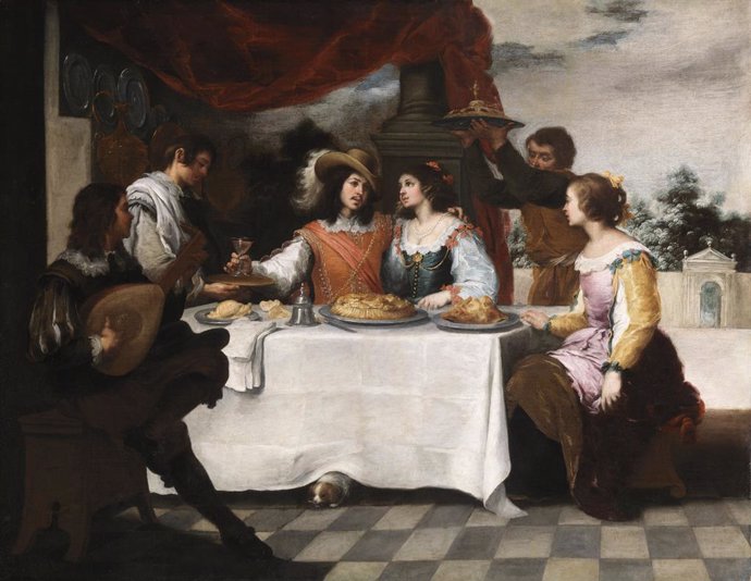 Archivo - Oleo sobre lienzo 'El banquete del hijo pródigo', de Murillo.