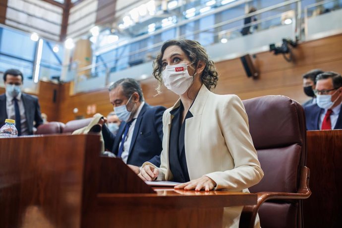 La presidenta de la Comunitat de Madrid, Isabel Díaz Ayuso
