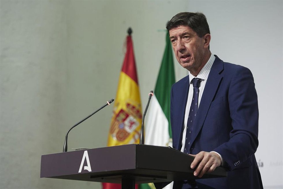El vicepresidente de la Junta y consejero de Turismo, Juan Marín, en una imagen de archivo