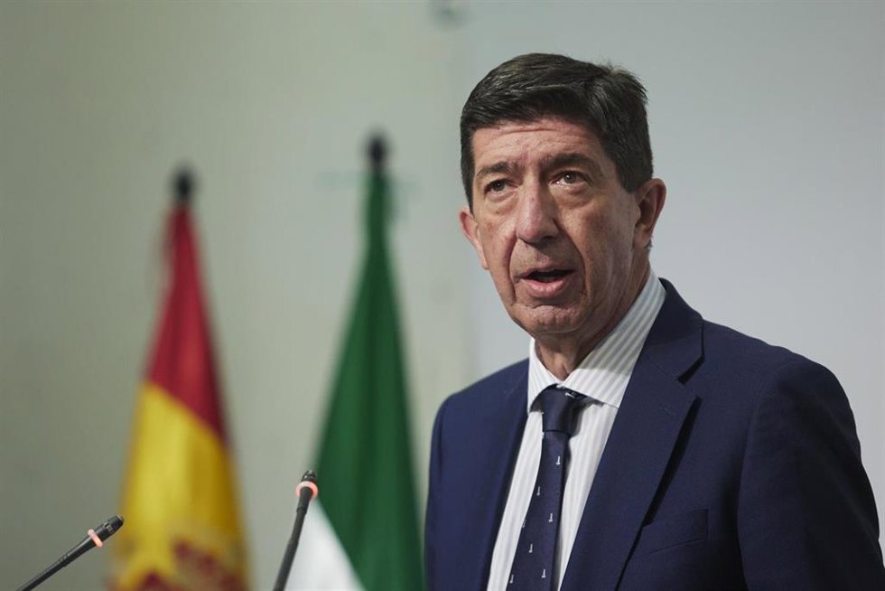 El vicepresidente de la Junta y consejero de Turismo, Juan Marín.