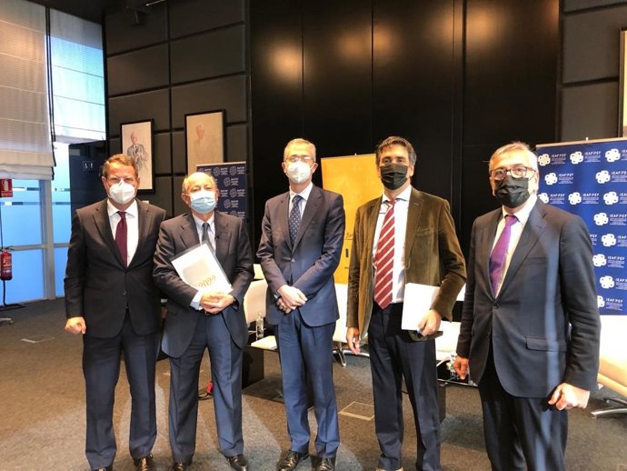 Presentación del IX edición del 'Anuario del euro' organizada por Fundación ICO y Fundación de Estados Financieros