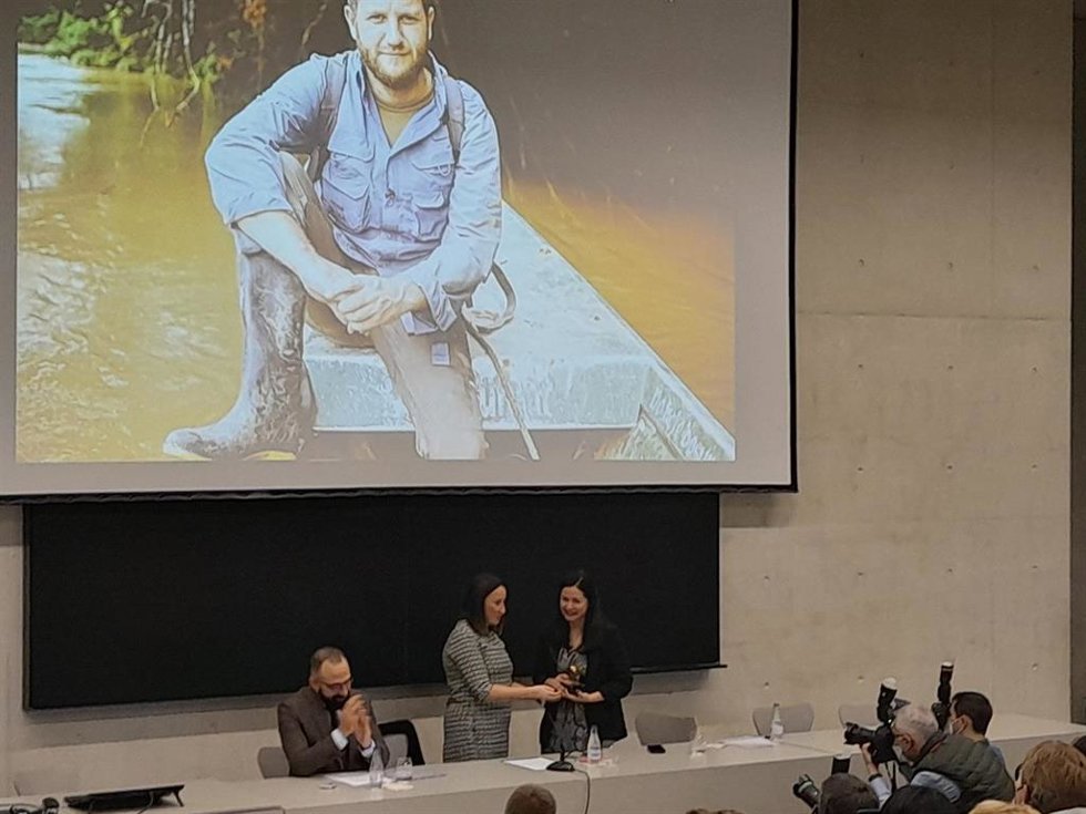 Imagen de la entrega del premio