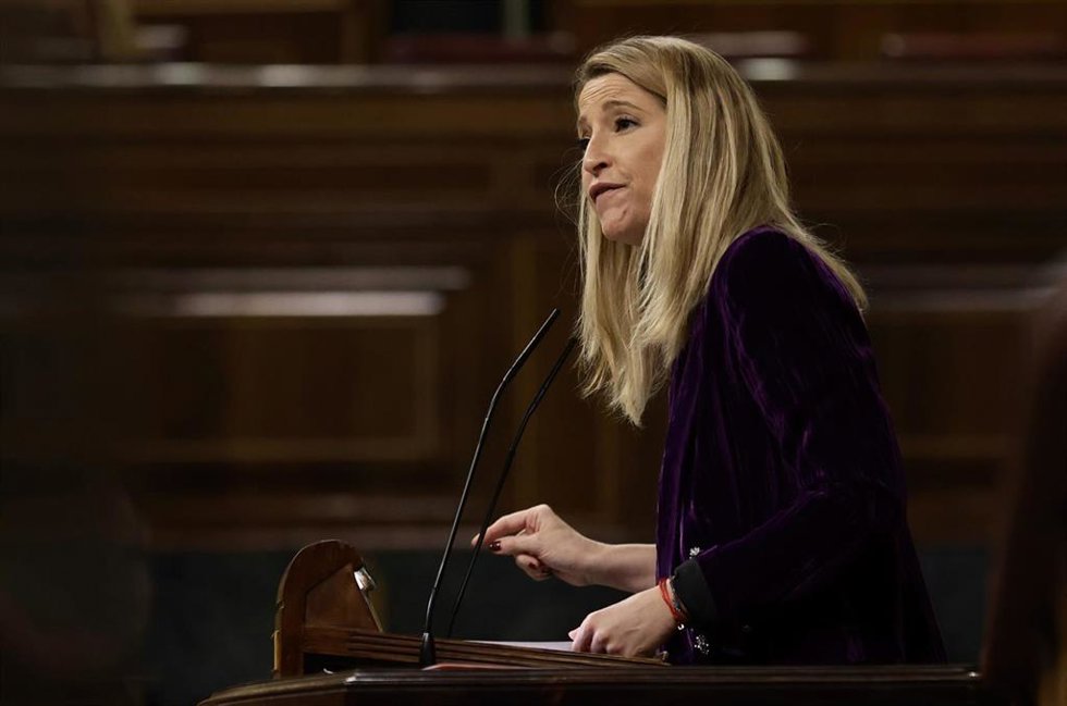 La diputada de Cs, María Muñoz, interviene en una sesión plenaria en el Congreso 
