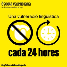 La Oficina de Derechos Lingüísticos de Escuela Valenciana registra una vulneración lingüística al día en 2022