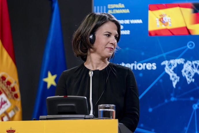 La ministra de Asuntos Exteriores de Alemania, Annalena Baerbock, comparece en Madrid