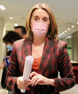 Archivo - La portavoz del PP en el Congreso, Cuca Gamarra, en una rueda de prensa de portavoces en el Congreso de los Diputados, a 11 de enero de 2022, en Madrid, (España).