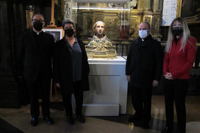 El Gobierno de Aragón restaura el busto relicario de San Vicente de la catedral de la Seo de Zaragoza.