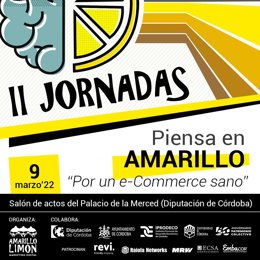 Cartel de las II Jornadas 'Piensa en amarillo por un ecommerce sano'.