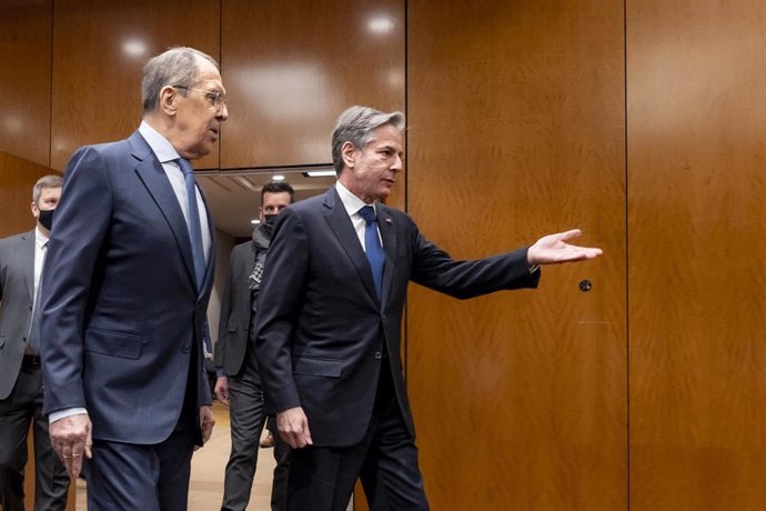 Sergei Lavrov y Antony Blinken, reunidos en Ginebra