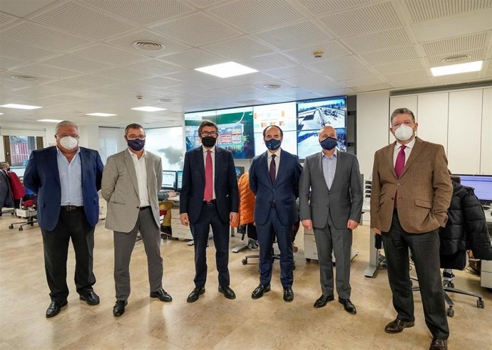 El presidente de Puertos del Estado, Álvaro Rodríguez Dapena, durante su visita a Algeciras.