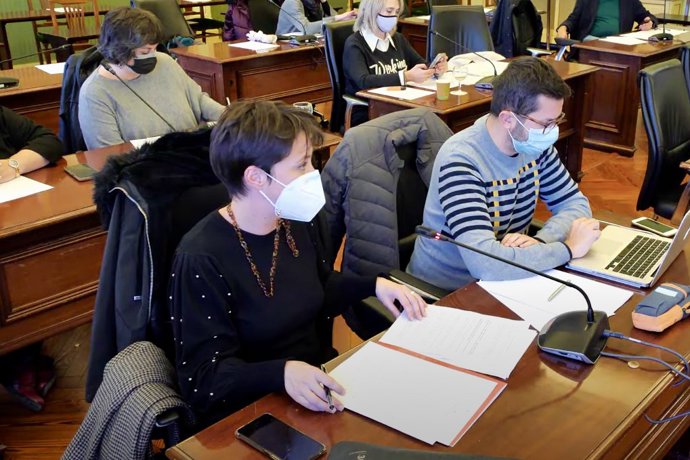 La diputada Sílvia Cano, en la comisión.