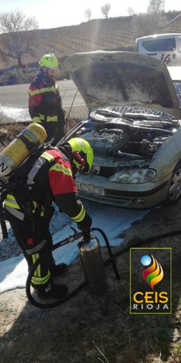 Salida de vía en la N-232