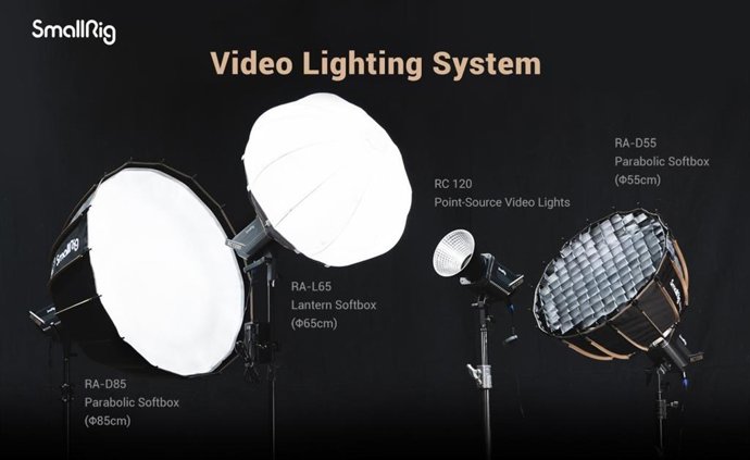 SmallRig RC 120 Point-Source Video Lights and Related Accessories