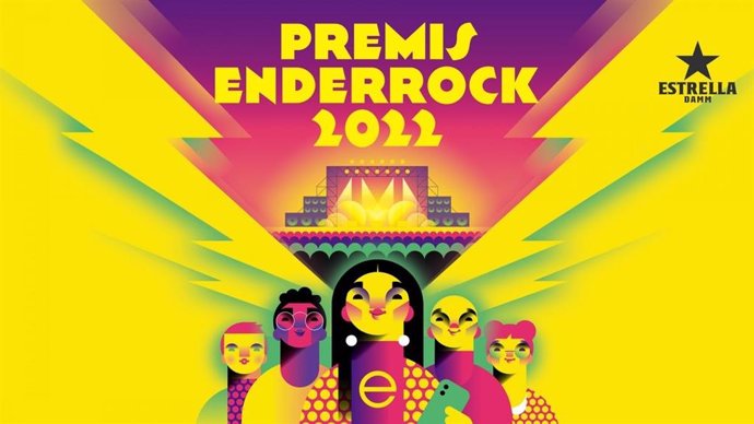 Cartel de los Premis Enderrock-Premis de la Música Catalana 2022