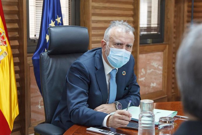 El presidente de Canarias, Ángel Víctor Torres, durante el Consejo de Gobierno de este jueves