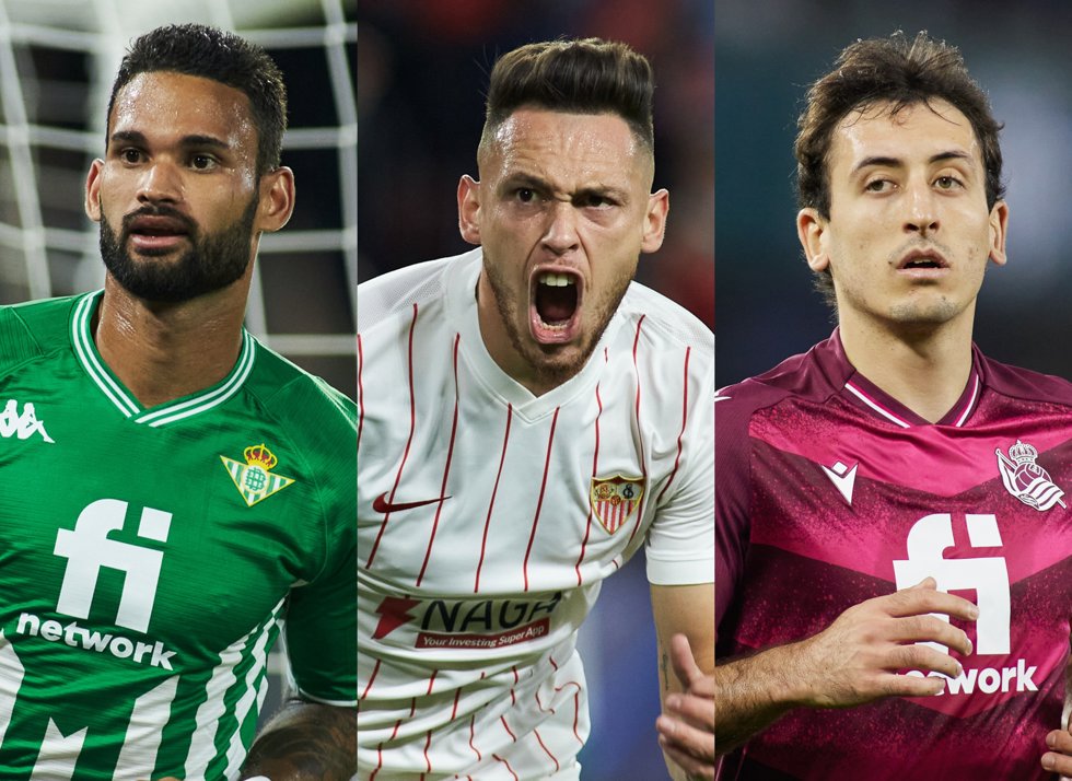 William José, Lucas Ocampos y Mikel Oyarzabal
